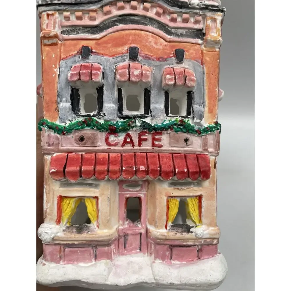 Vintage “Cafe” Christmas Village